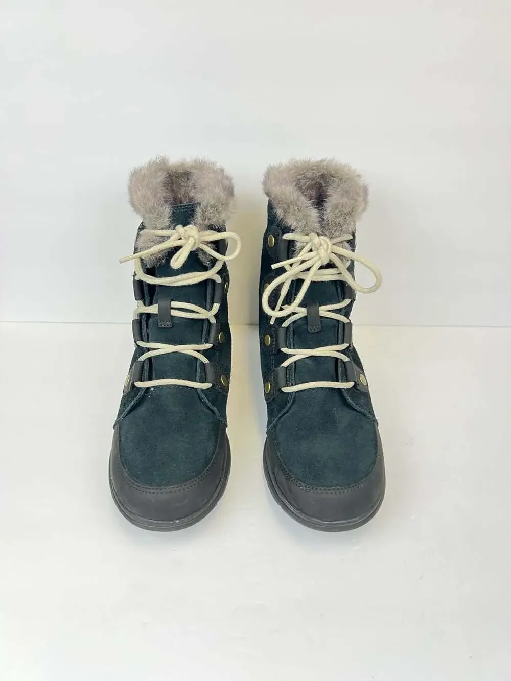 Sorel Women's Explorer Joan Waterproof Suede Winter Boots Black